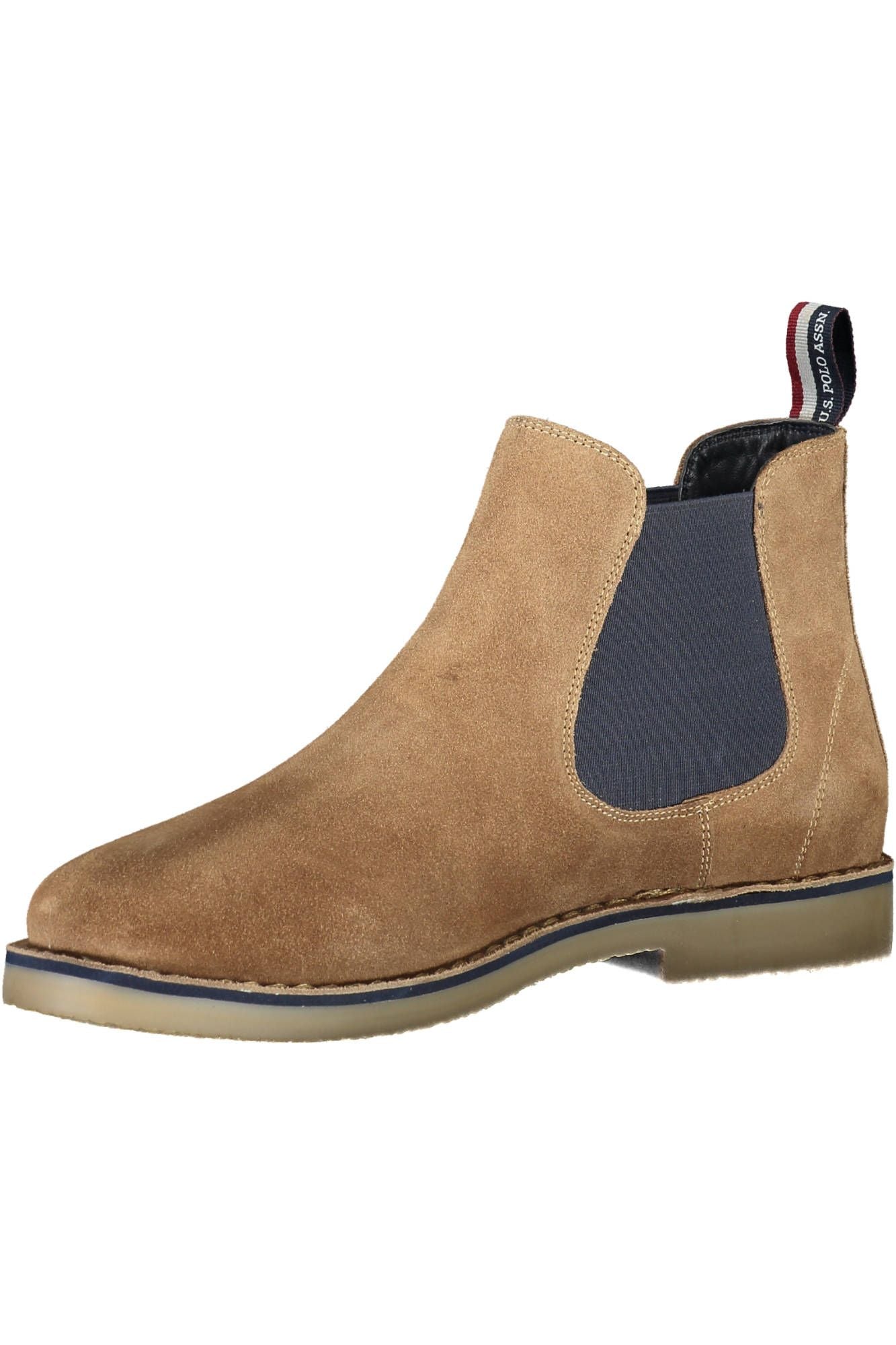 U.S. POLO ASSN. Chic Beige Ankle Boots with Contrasting Details