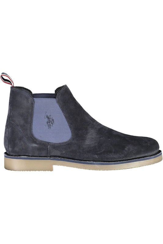 U.S. POLO ASSN. Chic Blue Ankle Boots with Logo Detail