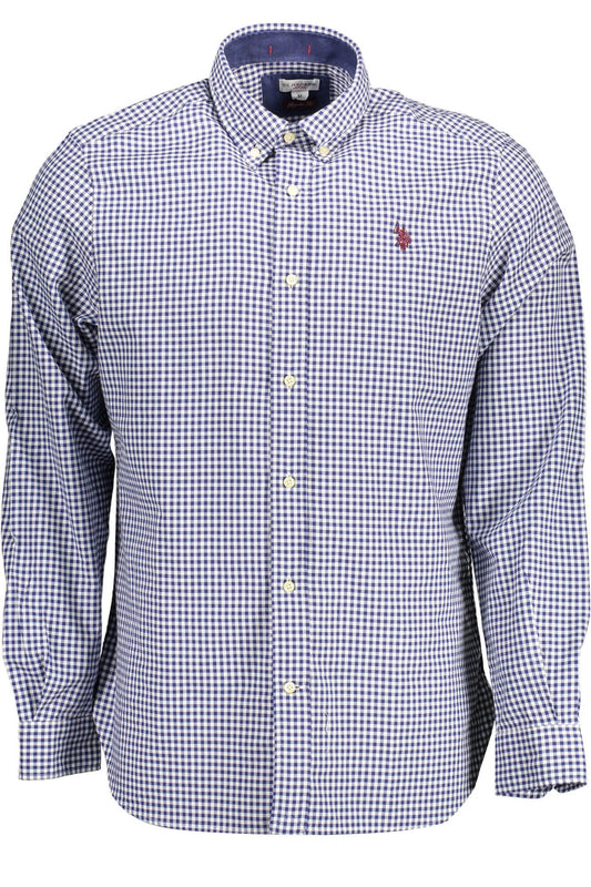 U.S. POLO ASSN. Elegant Light Blue Cotton Shirt for Men