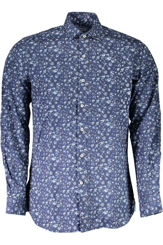 U.S. POLO ASSN. Chic Slim Fit Long Sleeve Blue Men's Shirt