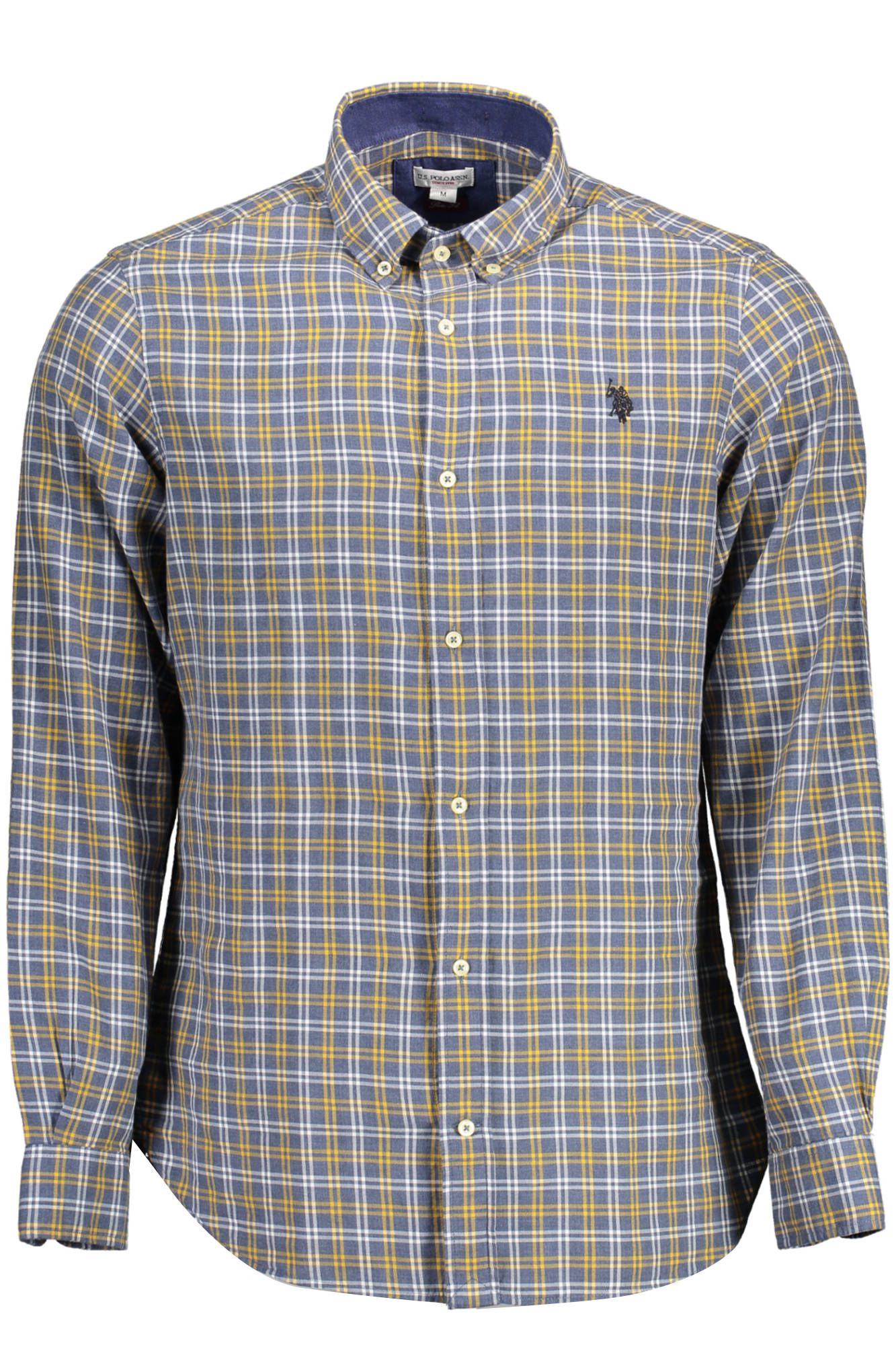 U.S. POLO ASSN. Slim Fit Button-Down Collar Shirt in Blue