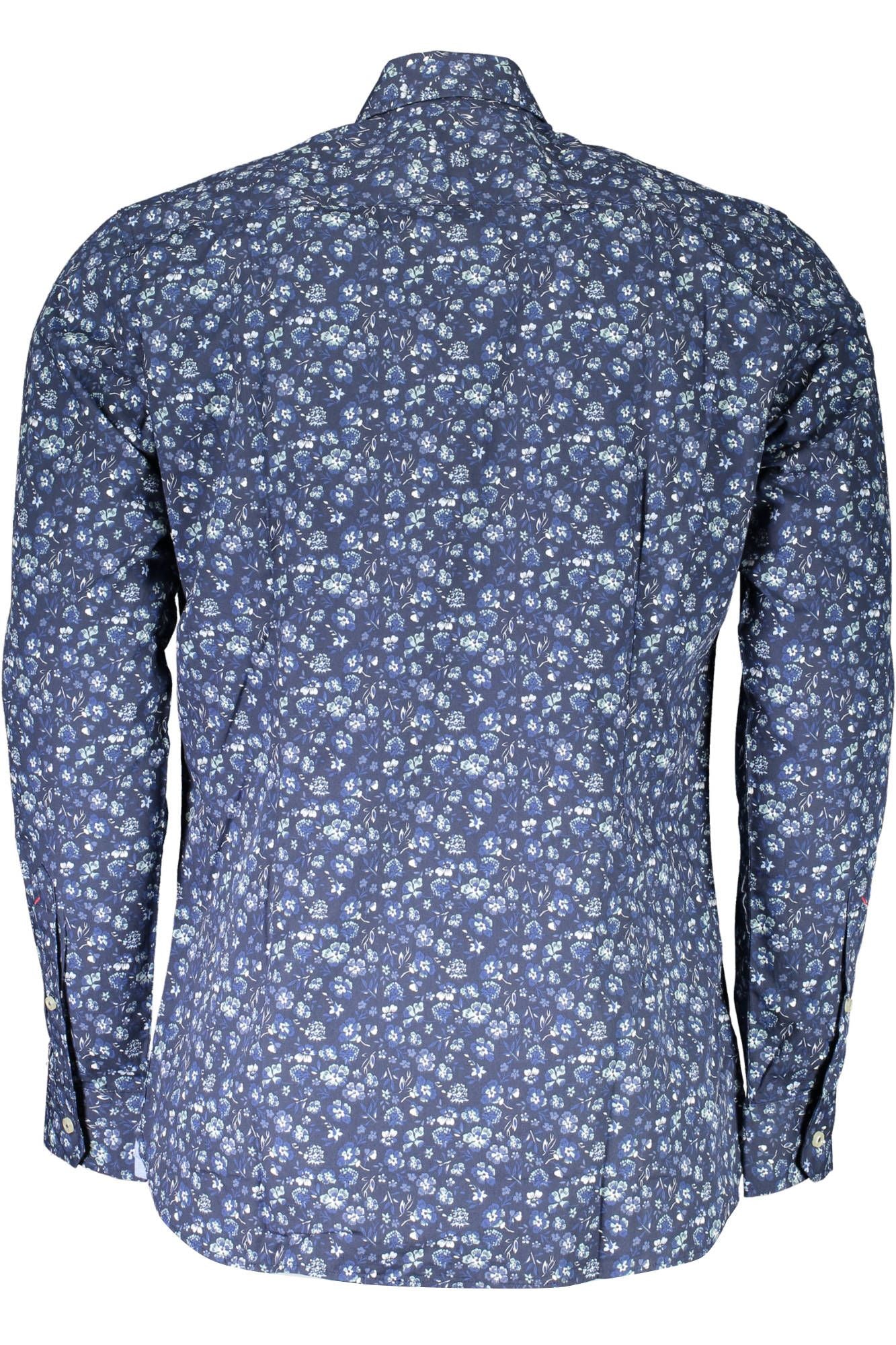 U.S. POLO ASSN. Chic Slim Fit Long Sleeve Blue Men's Shirt