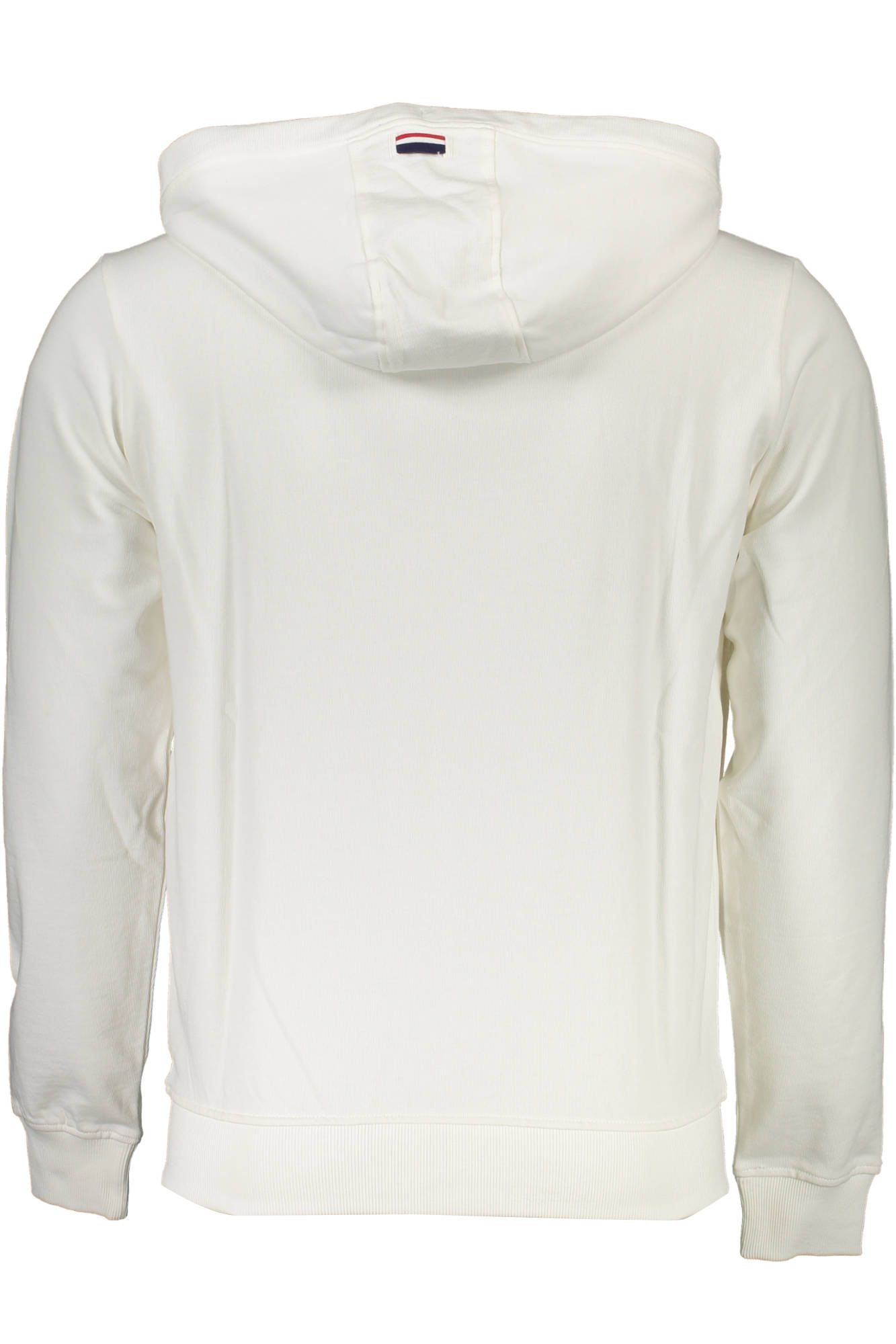 U.S. POLO ASSN. Elegant White Hooded Zip Sweatshirt with Embroidery