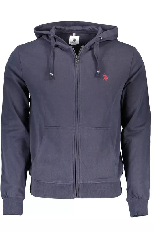 U.S. POLO ASSN. Chic Blue Cotton Hooded Sweatshirt