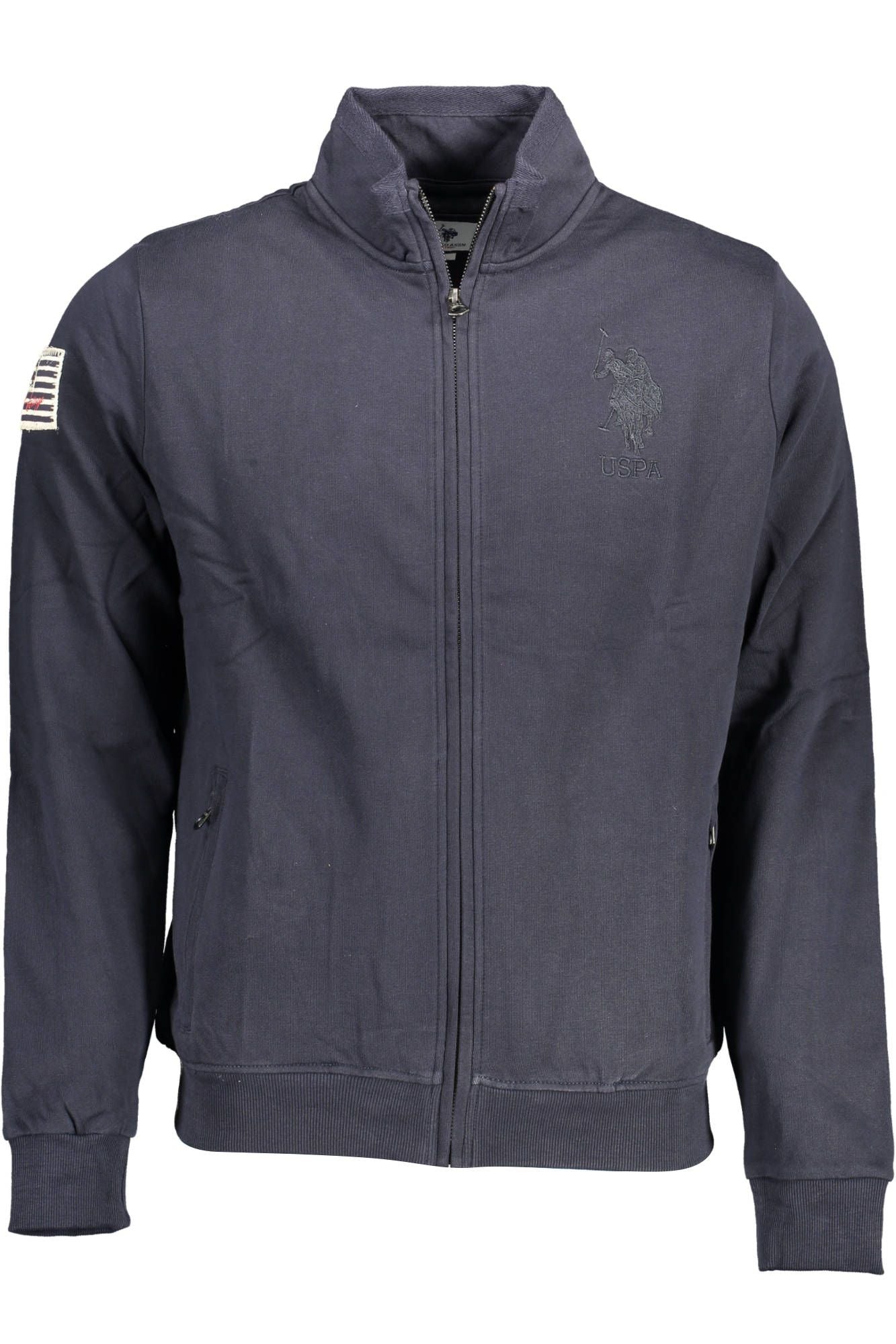 U.S. POLO ASSN. Chic Blue Embroidered Zip Sweatshirt