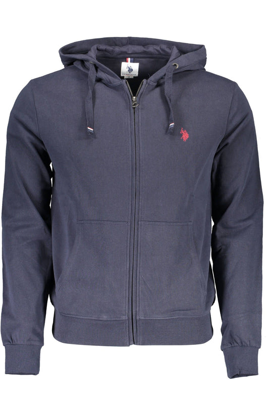 U.S. POLO ASSN. Classic Hooded Blue Sweatshirt with Zip