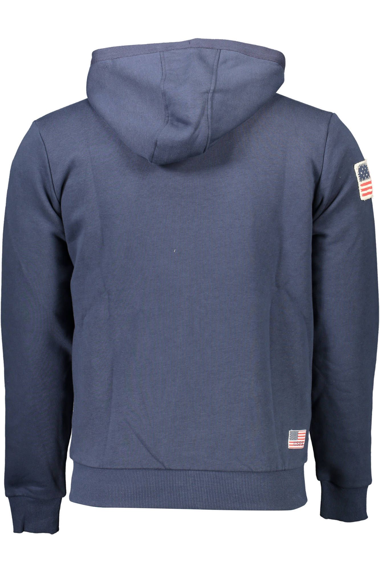 U.S. POLO ASSN. Elegant Blue Cotton Hooded Sweatshirt