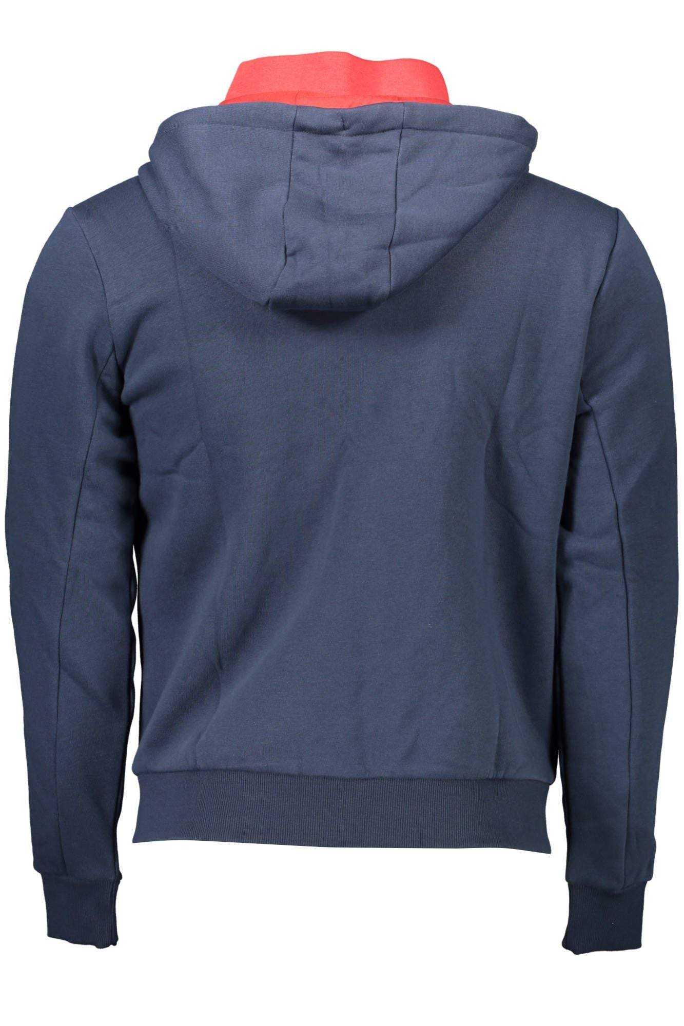 U.S. POLO ASSN. Classic Blue Hooded Sweater with Contrasting Details