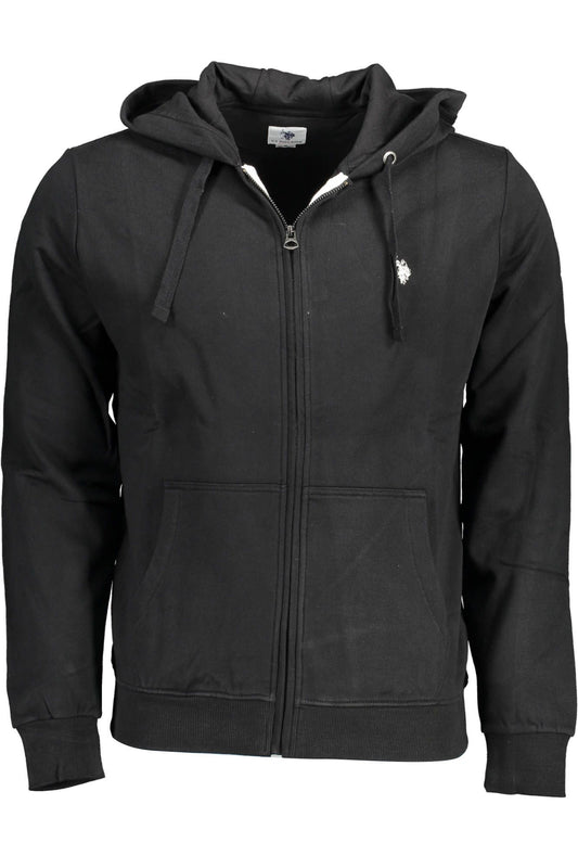 U.S. POLO ASSN. Classic Black Cotton Hooded Sweatshirt