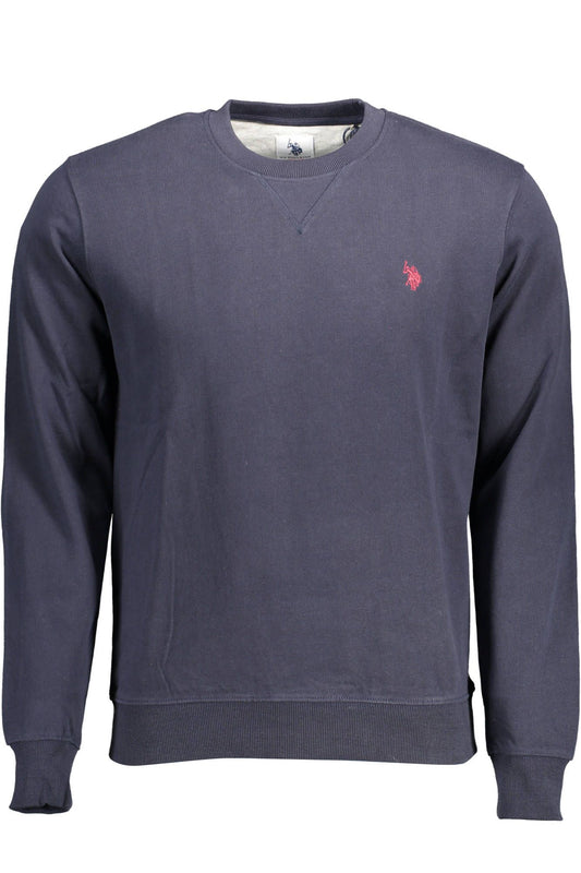 U.S. POLO ASSN. Classic Blue Round Neck Cotton Sweater