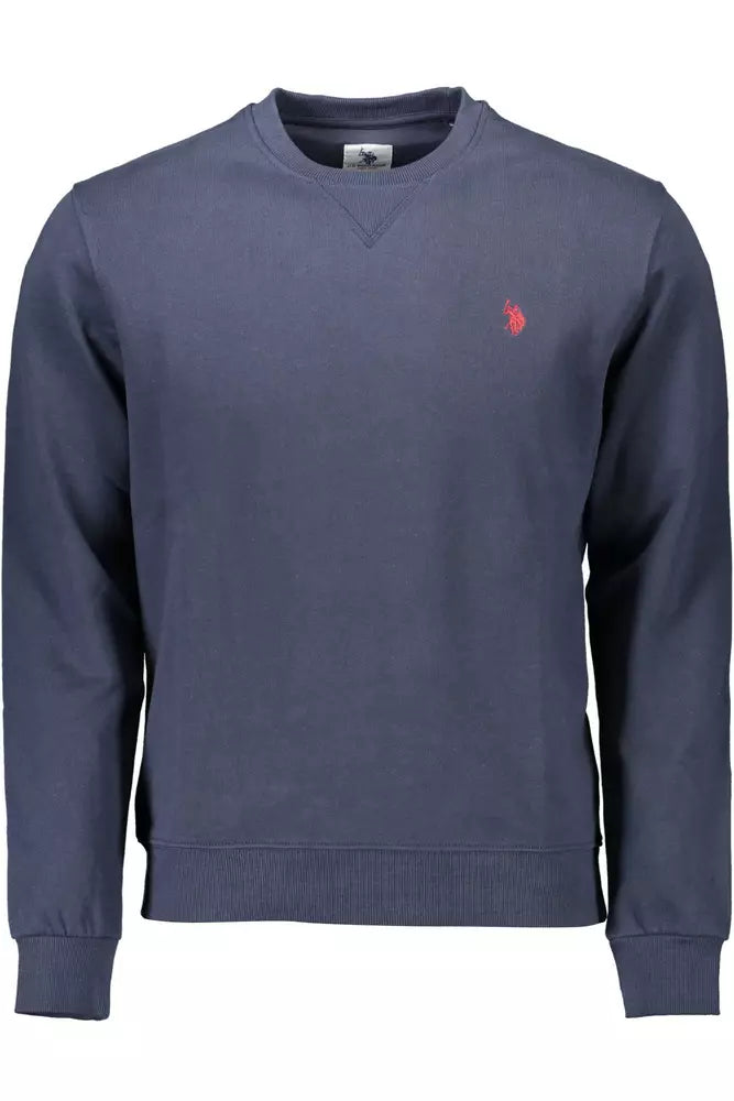 U.S. POLO ASSN. Classic Blue Cotton Crewneck Sweater