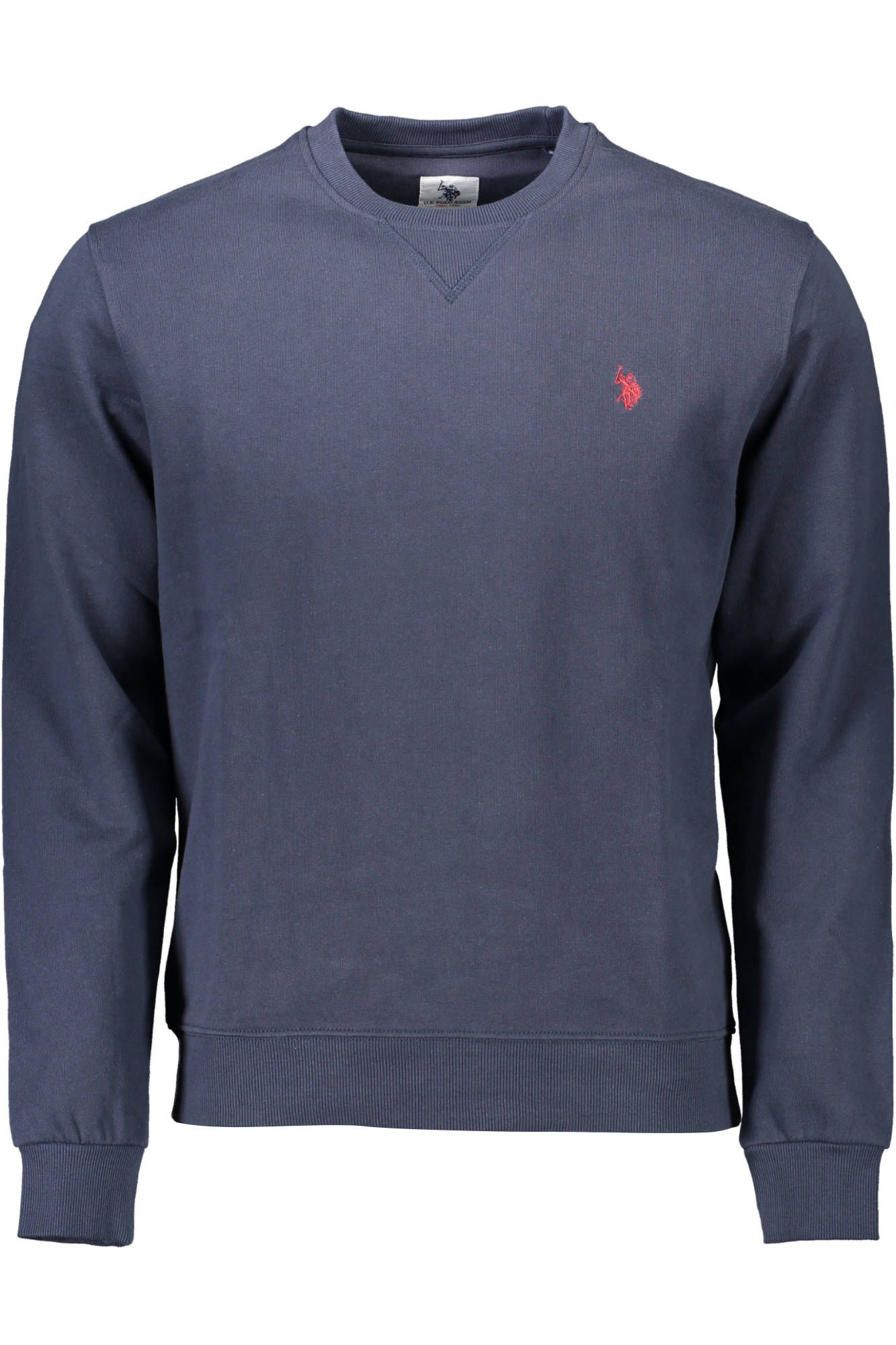 U.S. POLO ASSN. Chic Blue Cotton Sweatshirt with Embroidered Logo