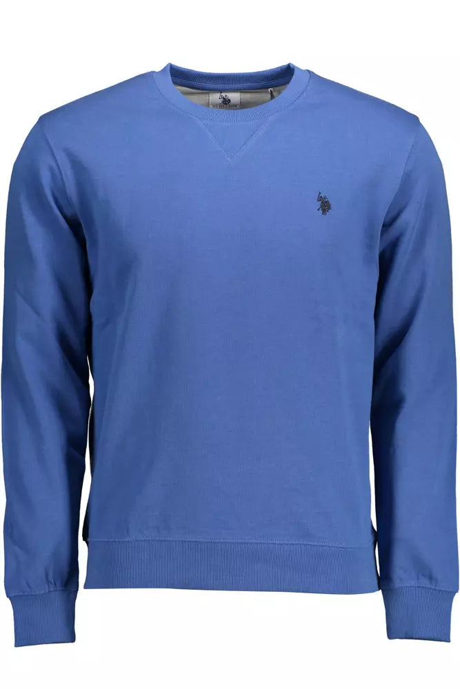 U.S. POLO ASSN. Chic Contrasting Embroidered Cotton Sweater