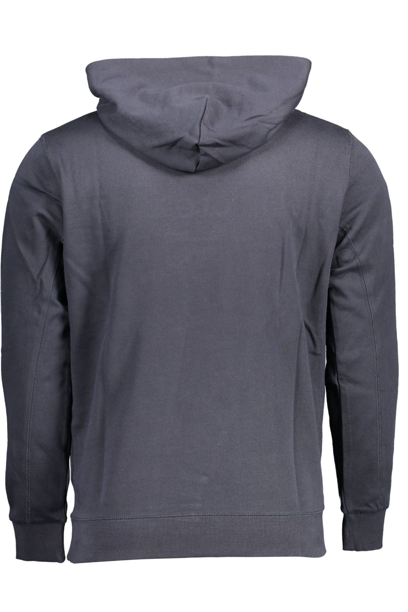 U.S. POLO ASSN. Contrast Detail Hooded Blue Sweater