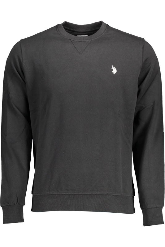 U.S. POLO ASSN. Elegant Long-Sleeved Embroidered Black Sweatshirt