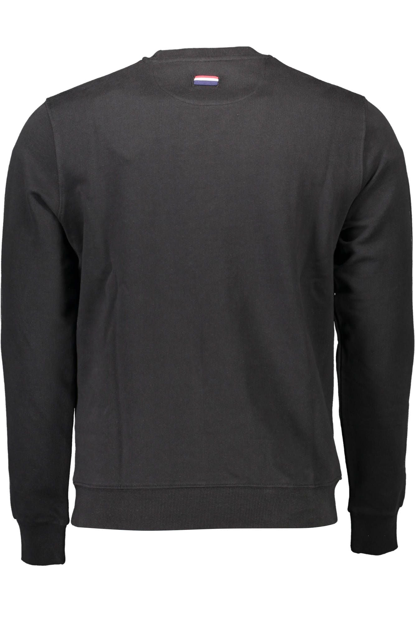 U.S. POLO ASSN. Sleek Black Cotton Sweatshirt with Classic Embroidery