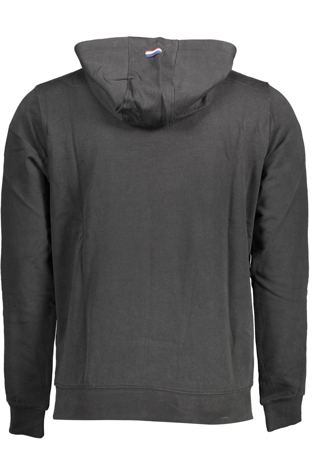 U.S. POLO ASSN. Classic Black Cotton Hooded Sweatshirt with Logo