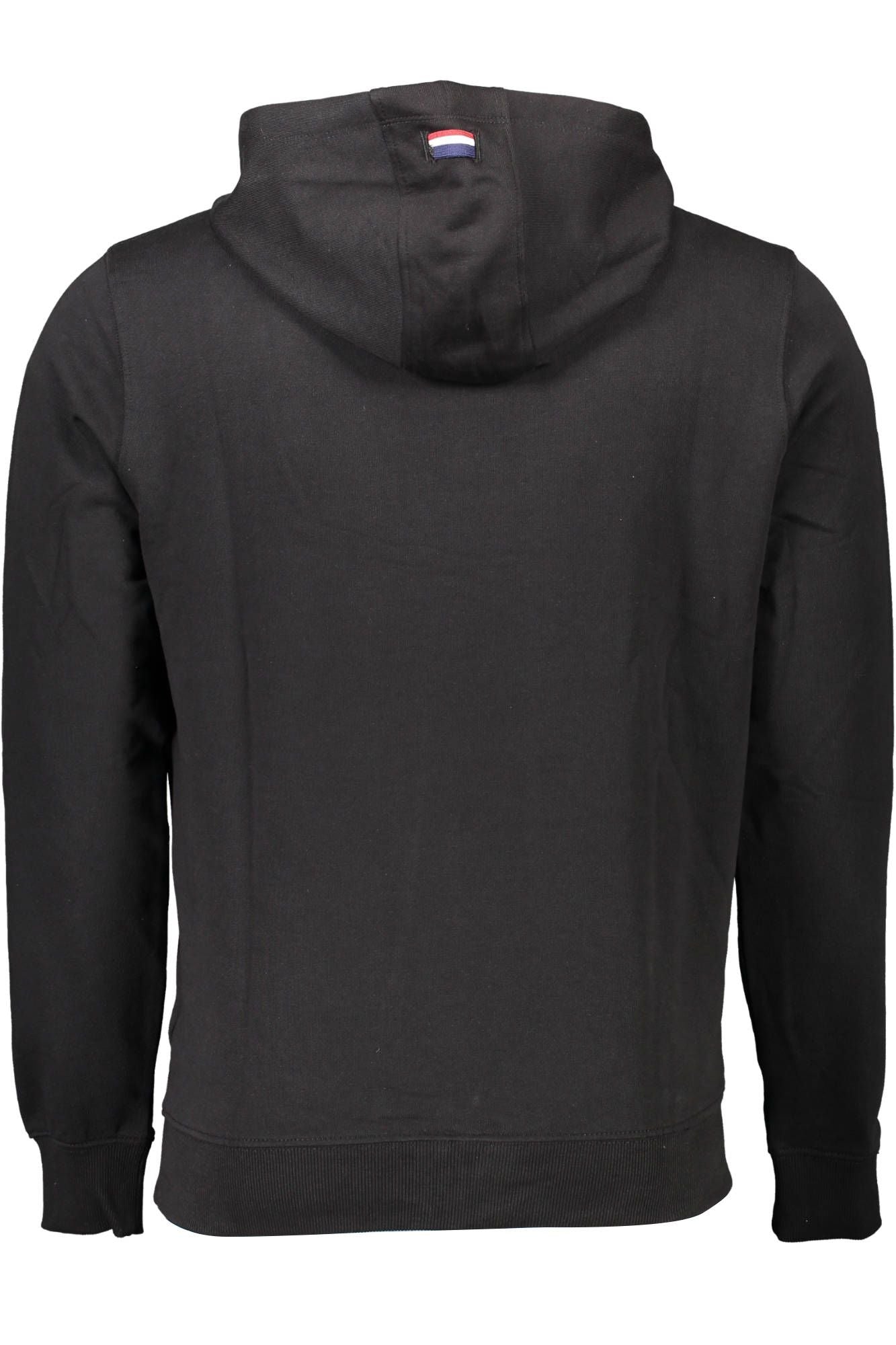 U.S. POLO ASSN. Sleek Black Hooded Sweatshirt with Logo