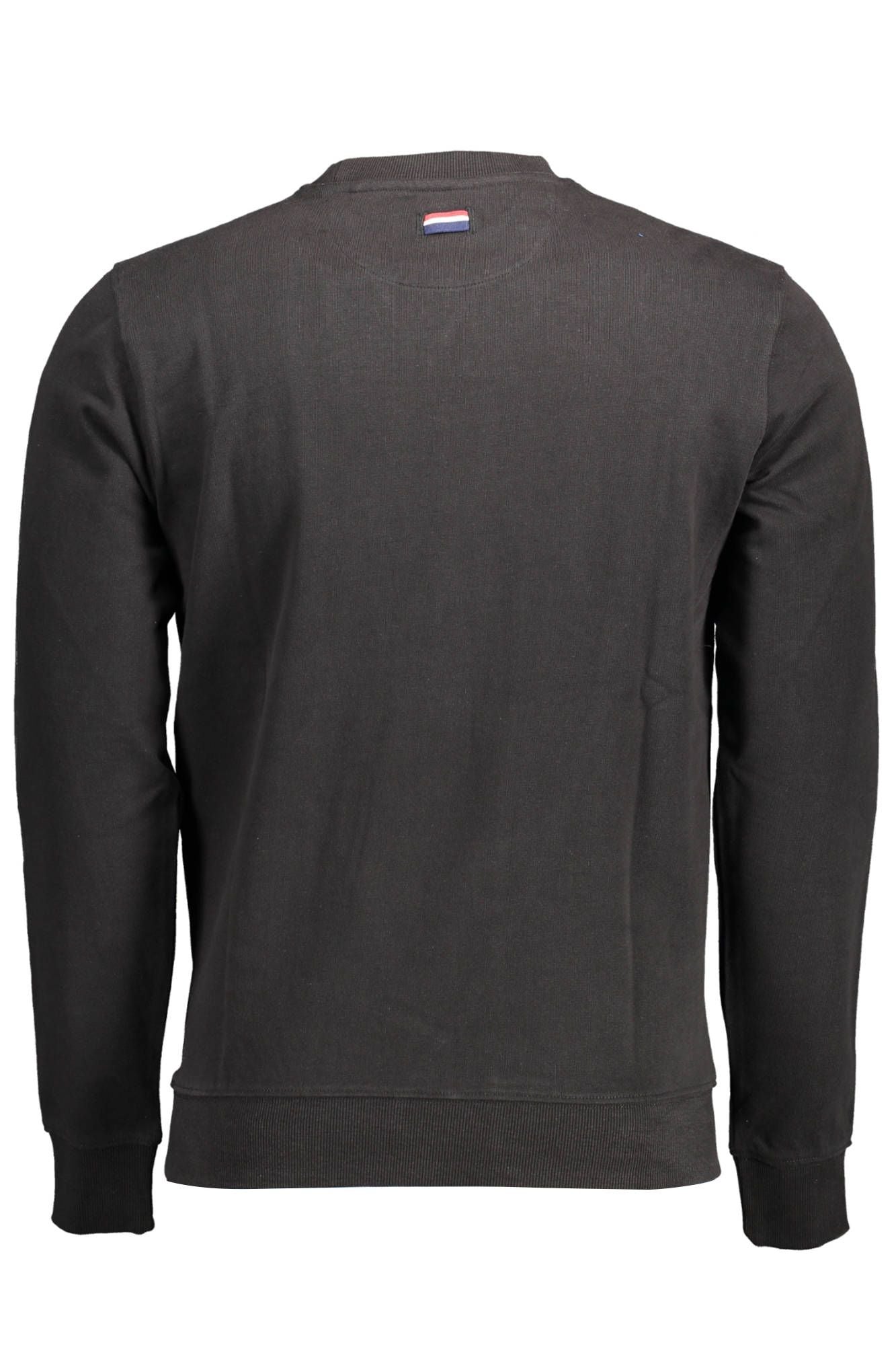 U.S. POLO ASSN. Elegant Black Cotton Crew Neck Sweater