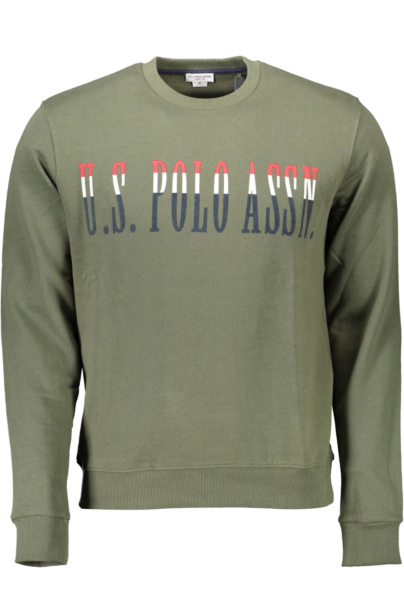 U.S. POLO ASSN. Chic Green Crewneck Cotton Sweatshirt