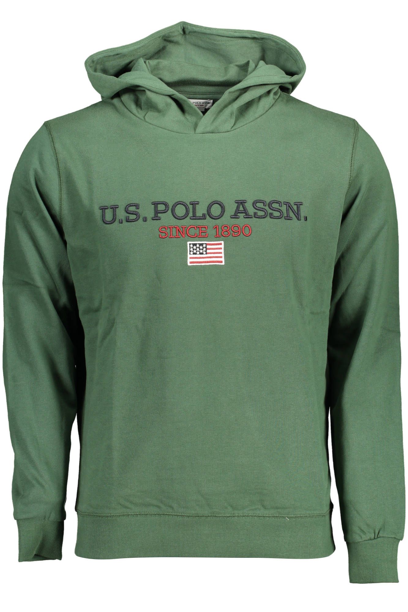 U.S. POLO ASSN. Chic Green Hooded Sweatshirt with Logo