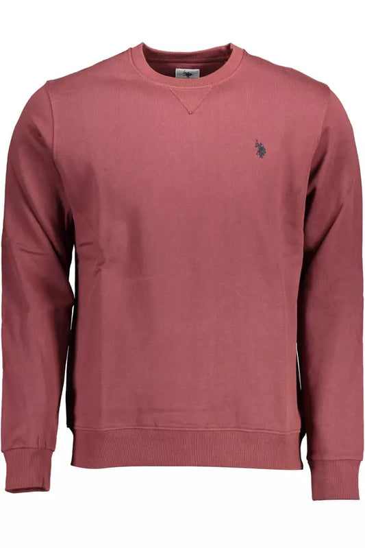 U.S. POLO ASSN. Purple Cotton Round Neck Sweater