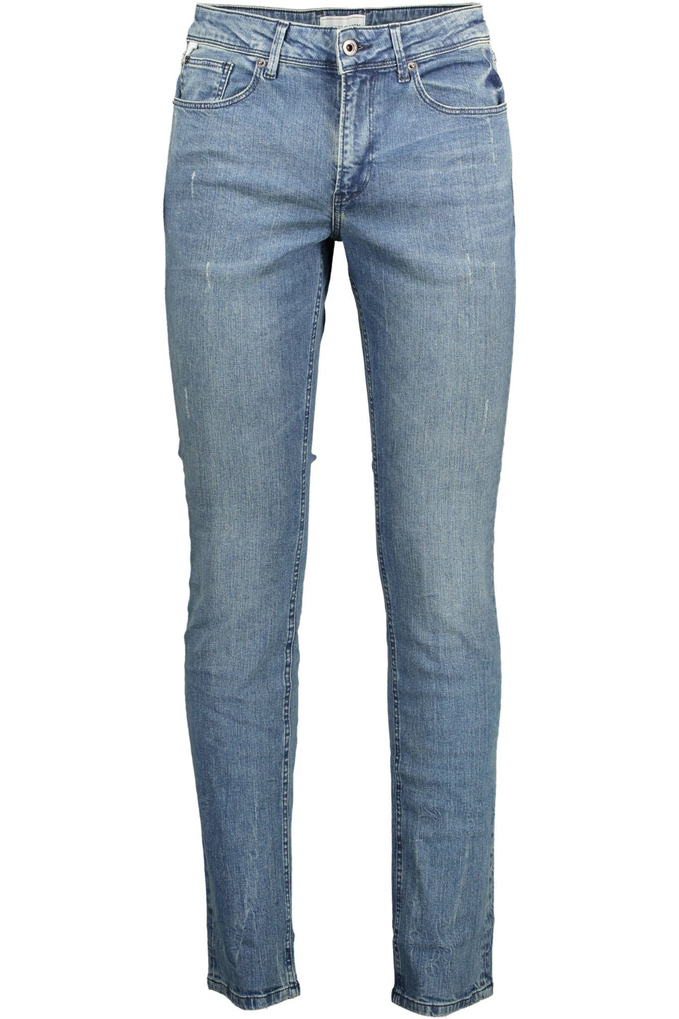 U.S. POLO ASSN. Regular Fit Buttoned Jeans with Worn Effect