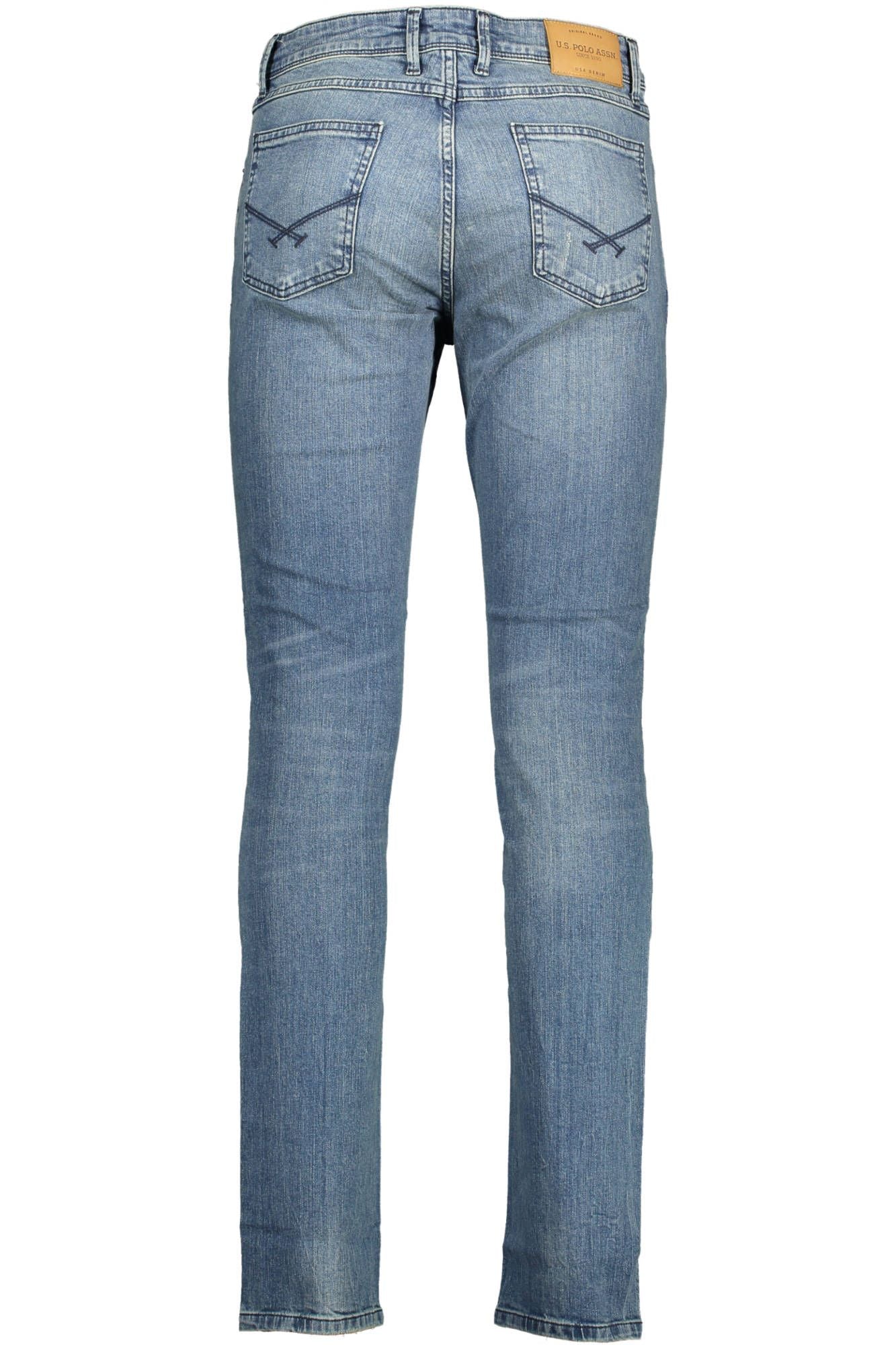 U.S. POLO ASSN. Regular Fit Buttoned Jeans with Worn Effect