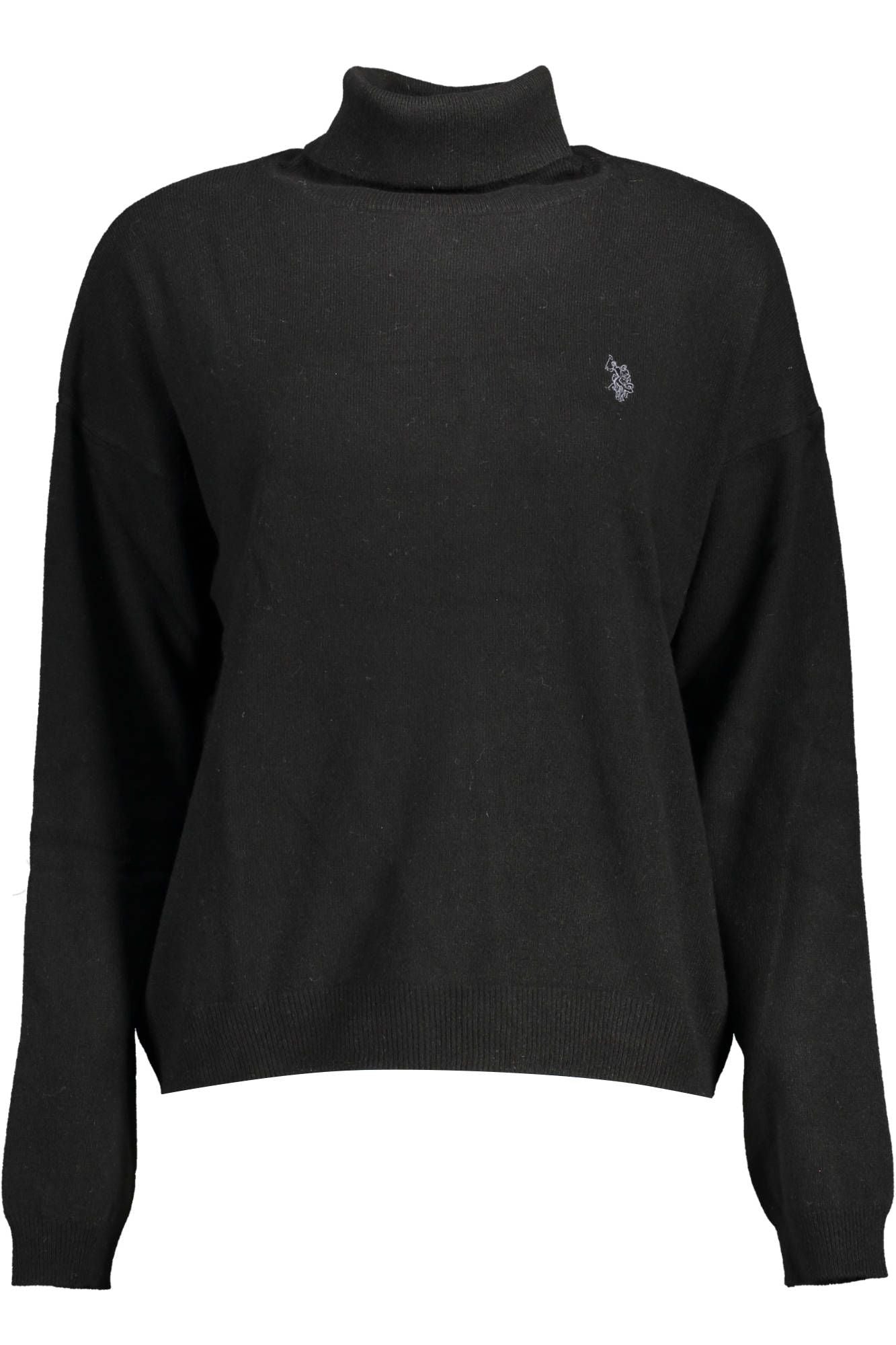 U.S. POLO ASSN. Chic Turtleneck Sweater with Logo Embroidery