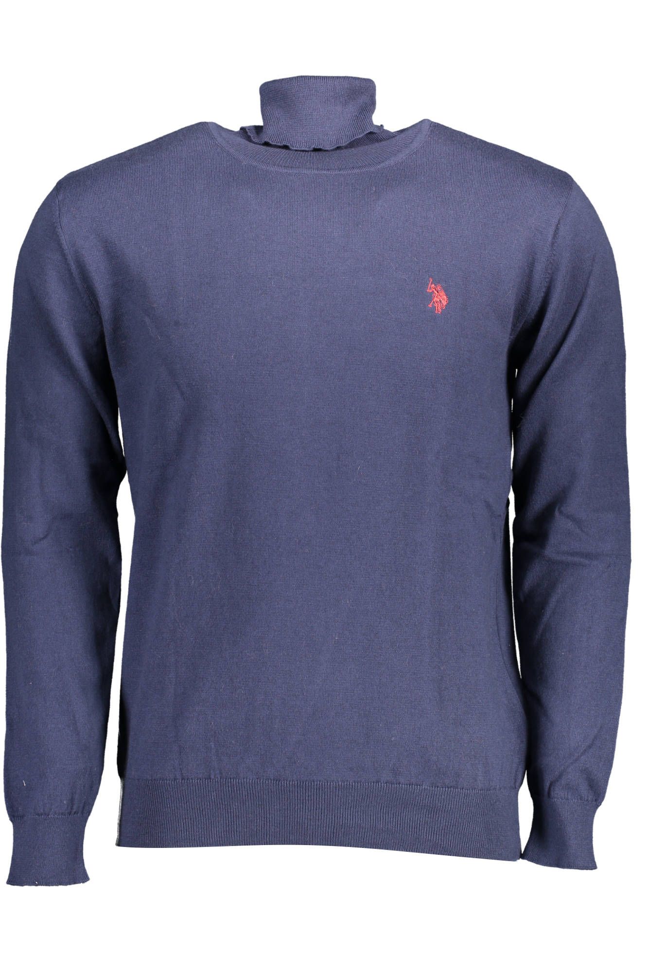 U.S. POLO ASSN. Elegant Blue Turtleneck with Embroidered Logo