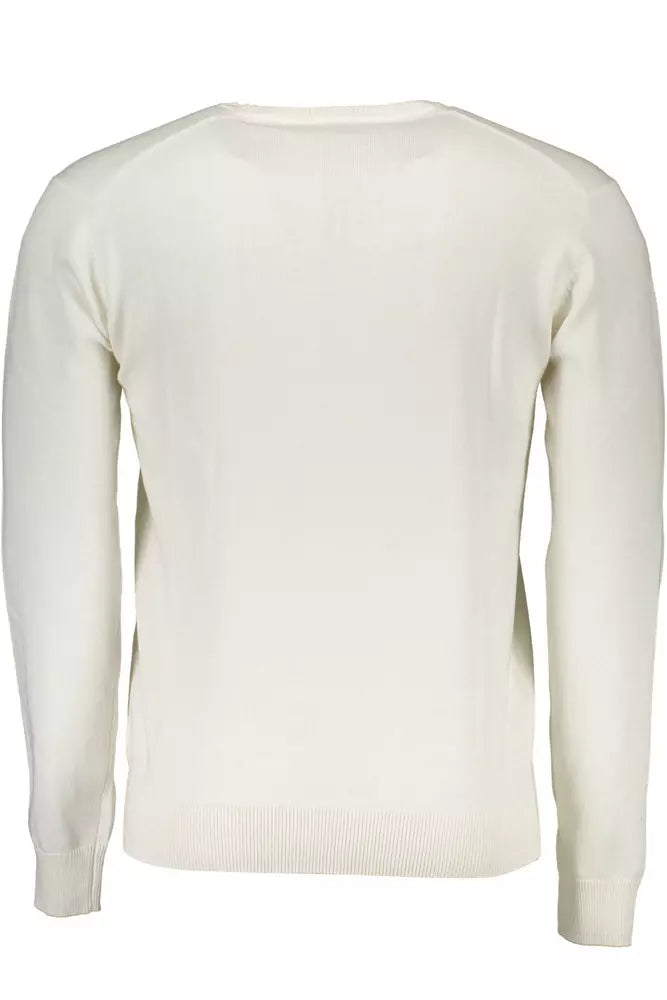 U.S. POLO ASSN. Crisp White Cotton Crew-Neck Shirt