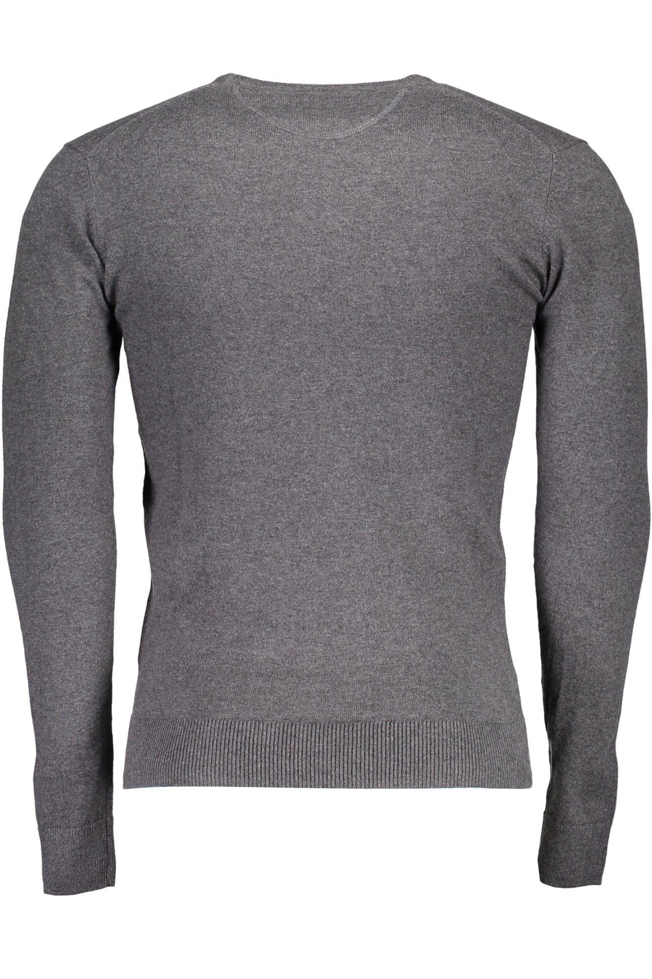 U.S. POLO ASSN. Classic Gray Round Neck Cotton Sweater