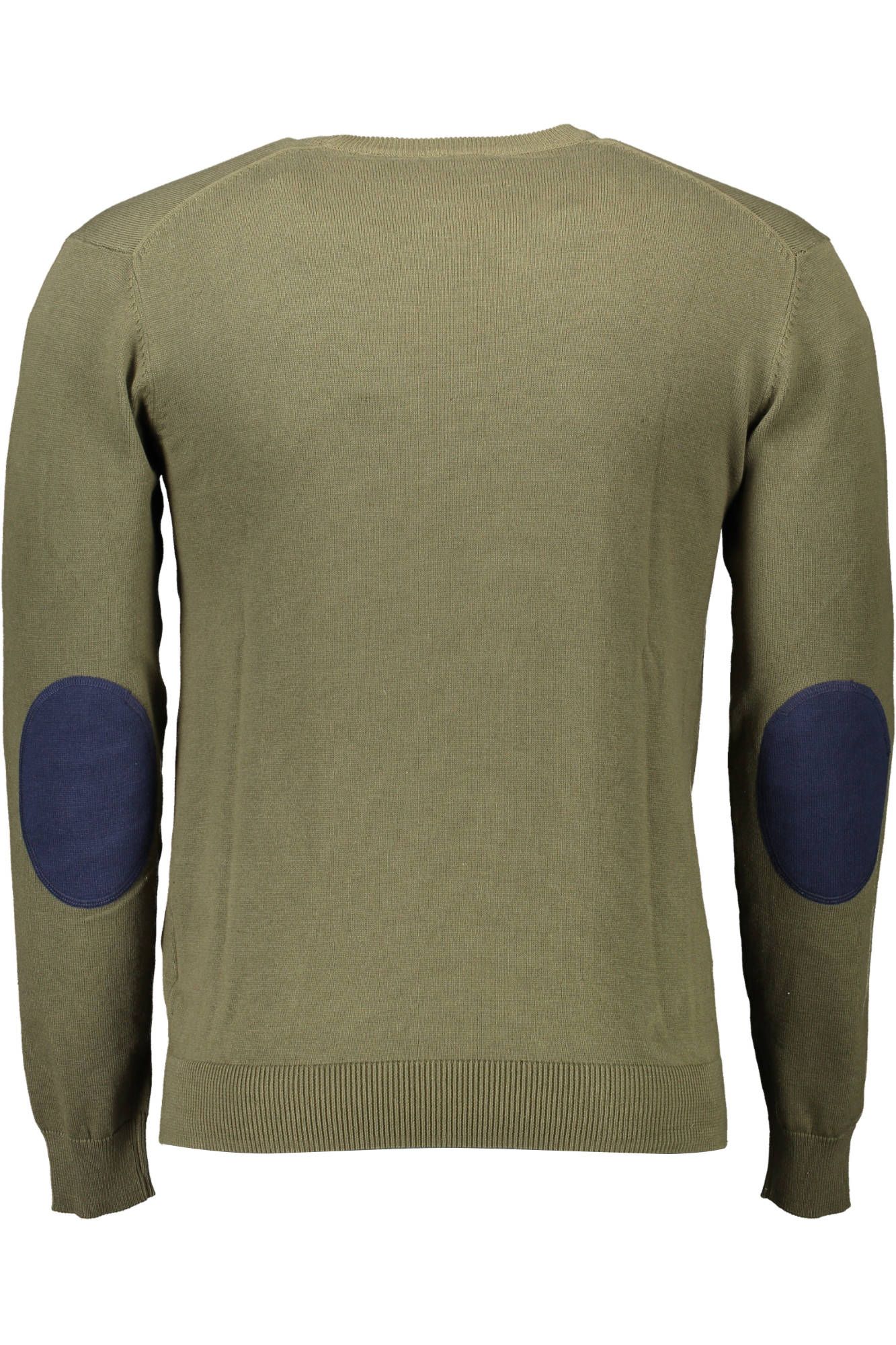 U.S. POLO ASSN. Classic Green Cotton Sweater with Elbow Patches