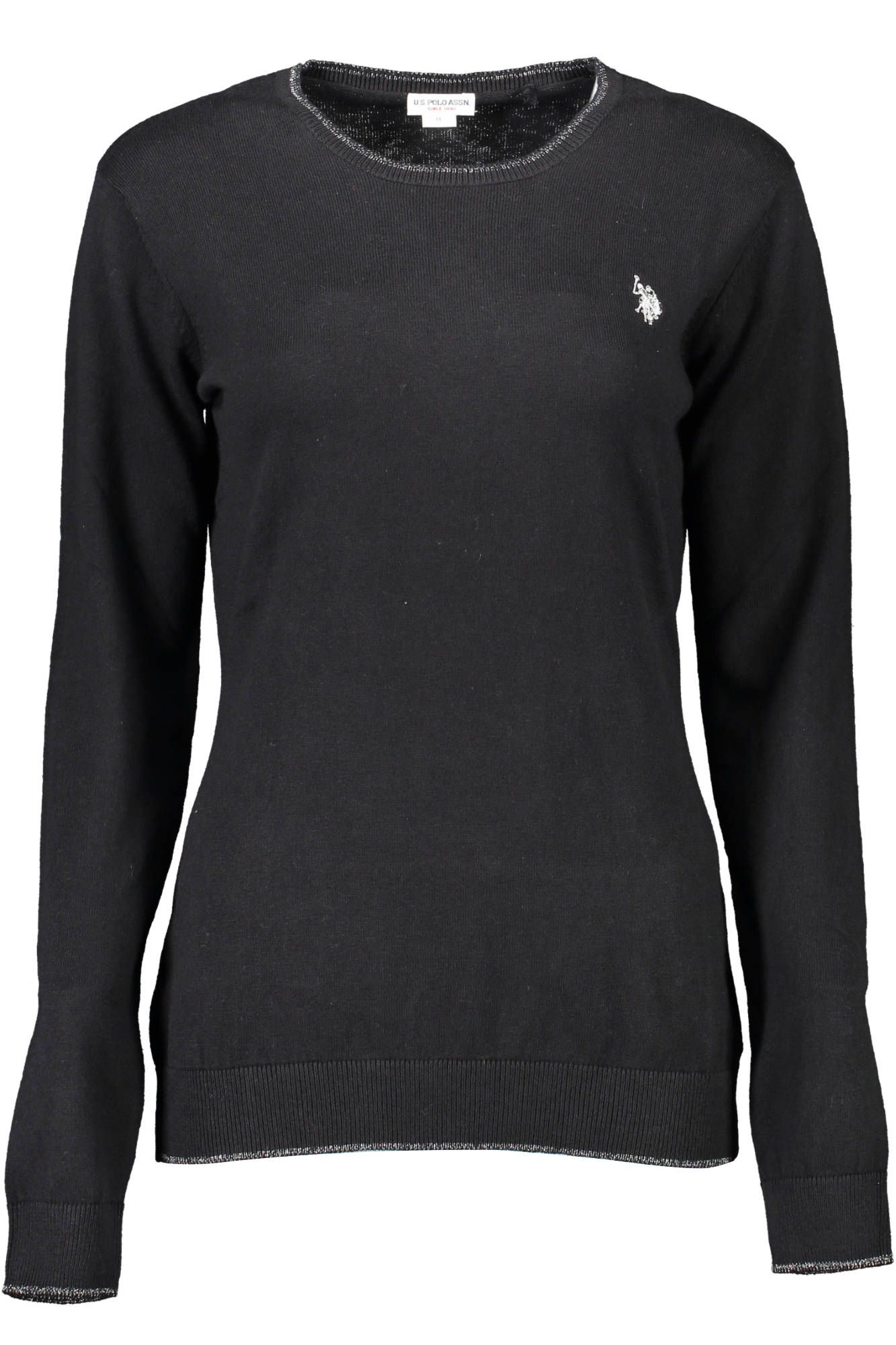 U.S. POLO ASSN. Elegant Crew-Neck Sweater with Logo Embroidery