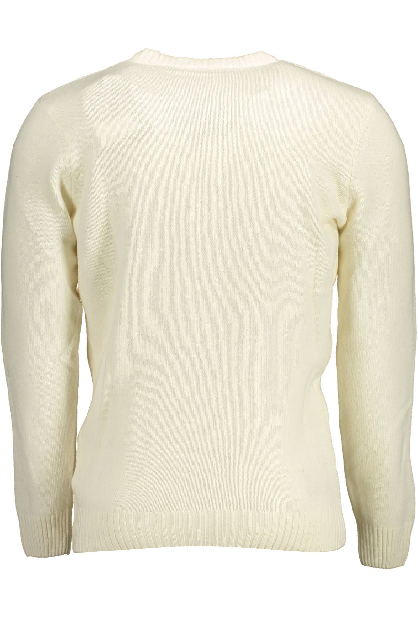 U.S. POLO ASSN. Chic White Sweater with Contrasting Embroidery