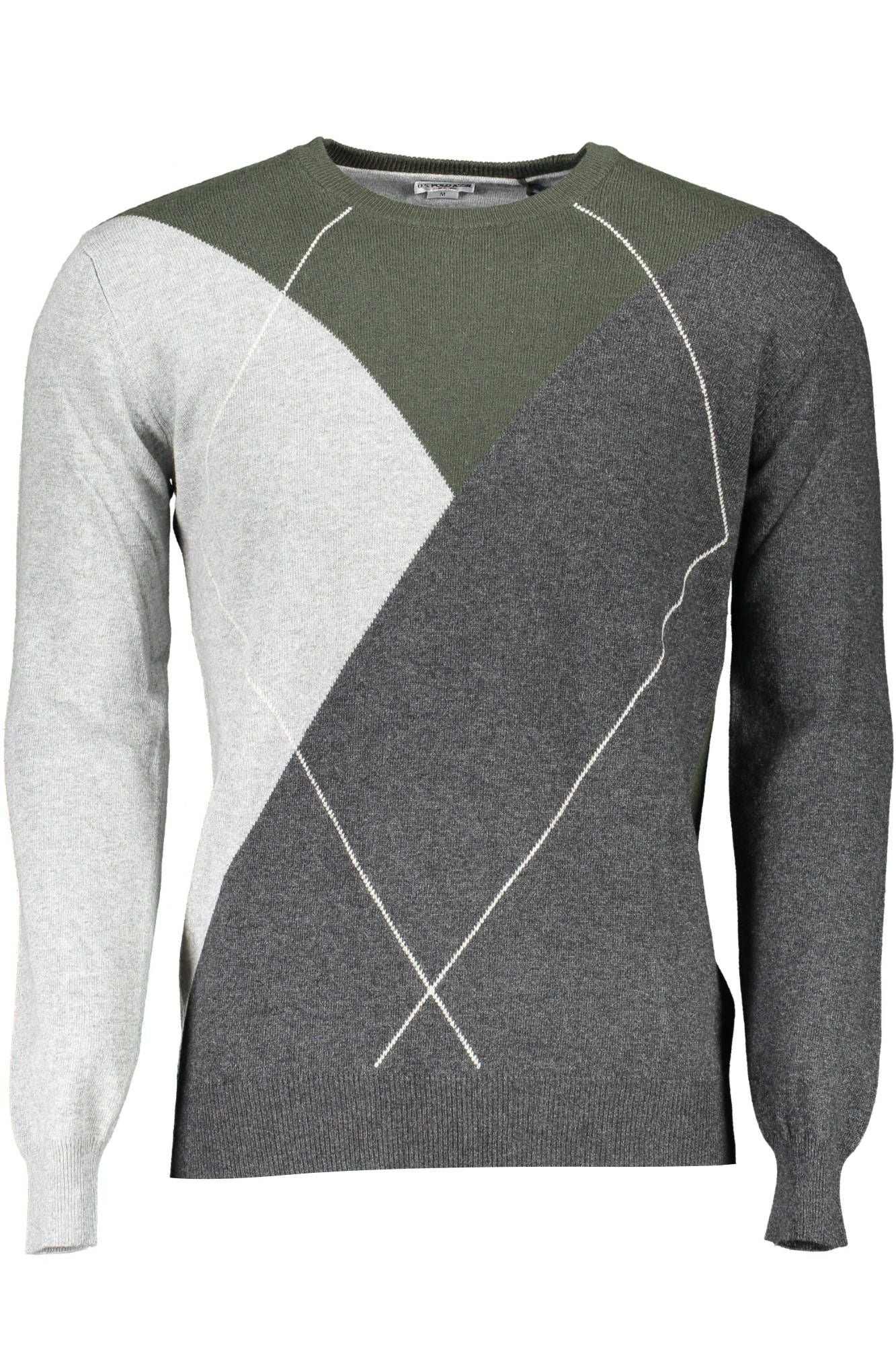 U.S. POLO ASSN. Elegant Gray Wool Sweater with Logo