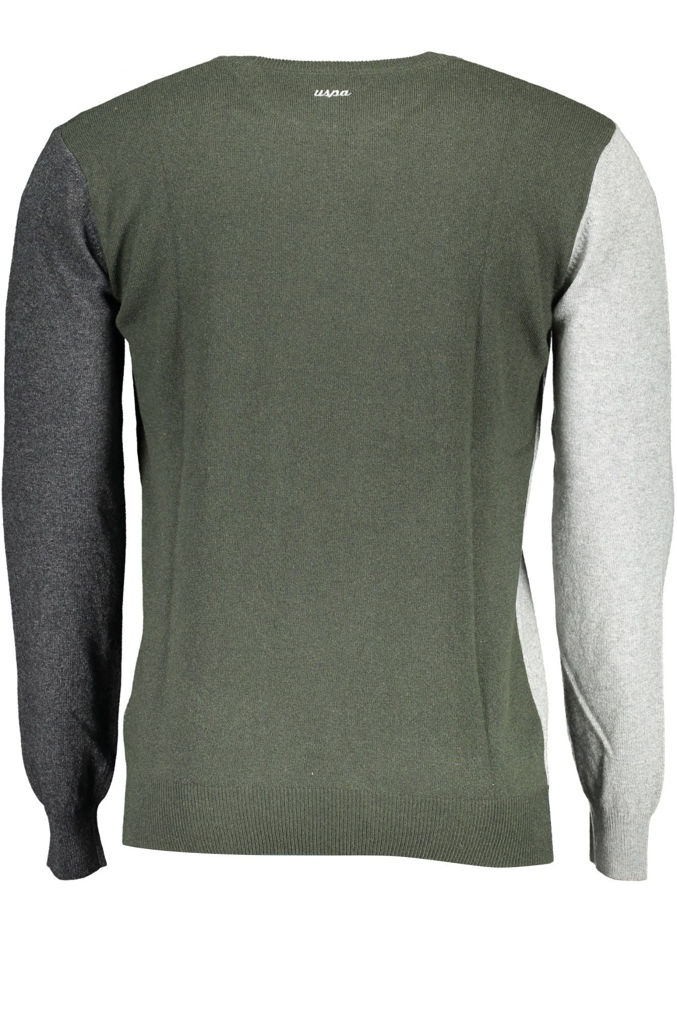 U.S. POLO ASSN. Elegant Gray Wool Sweater with Logo