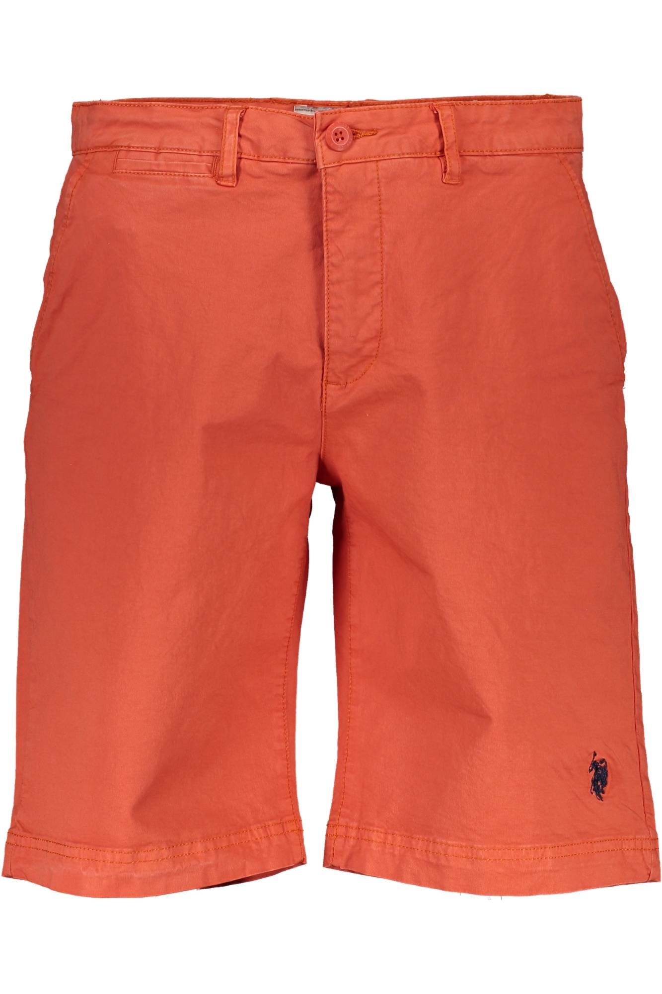 U.S. POLO ASSN. Vibrant Orange Cotton Bermuda Shorts