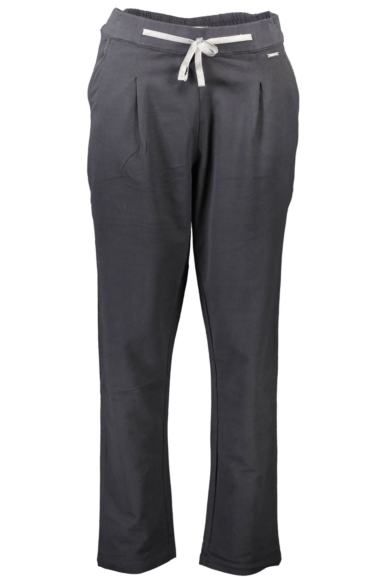 U.S. POLO ASSN. Chic Black Cotton Sports Trousers with Logo Detail