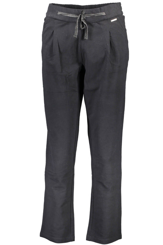 U.S. POLO ASSN. Chic Black Elastic Waistband Trousers