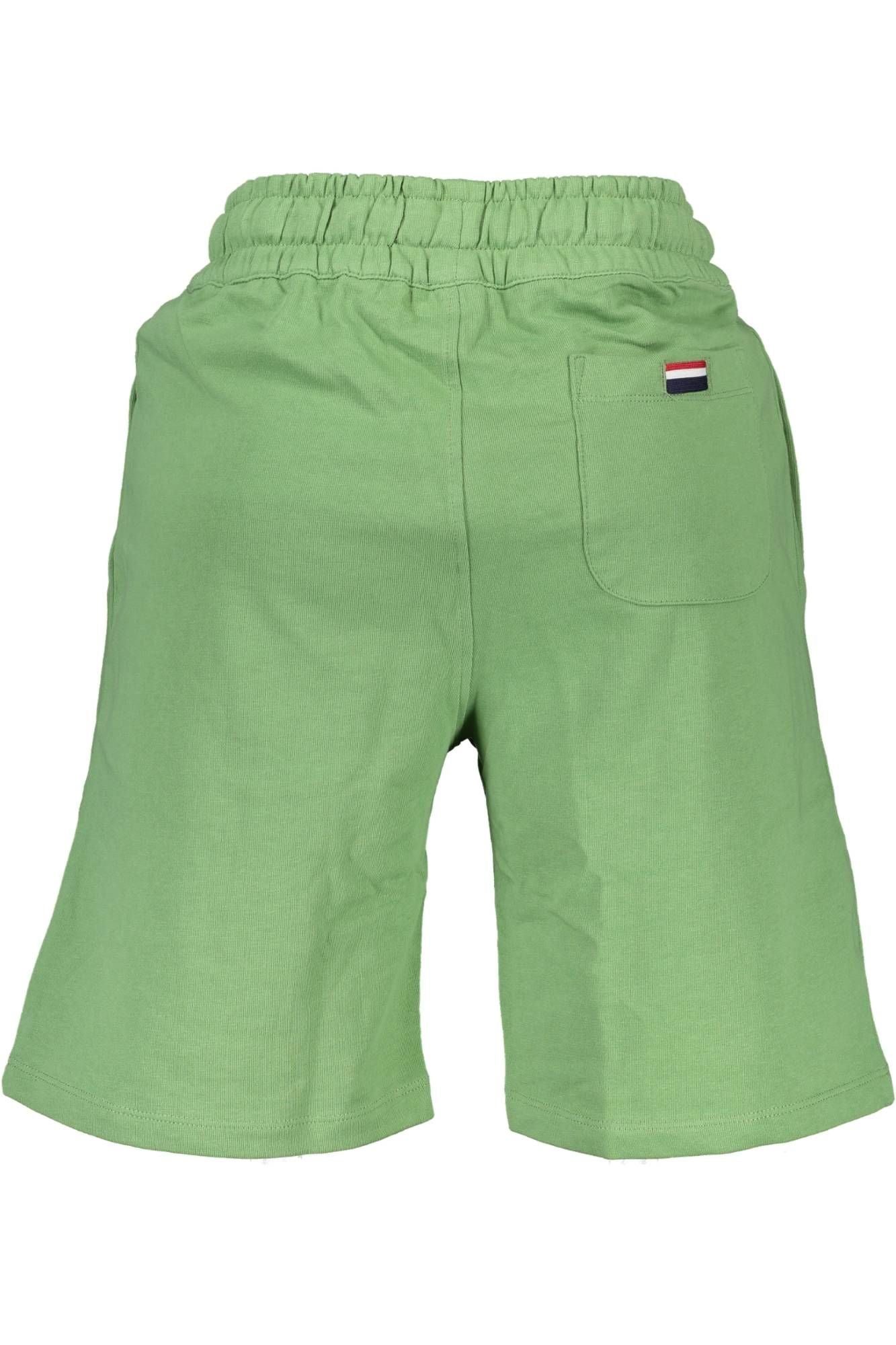 U.S. POLO ASSN. Classic Green Cotton Shorts with Embroidery