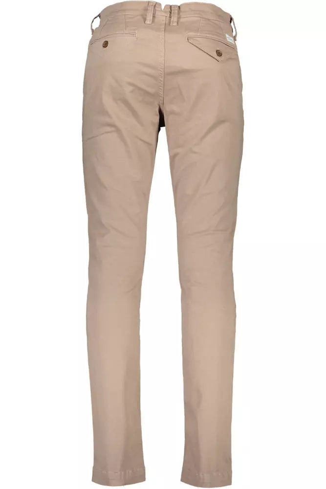 U.S. POLO ASSN. Chic Beige Cotton Stretch Trousers