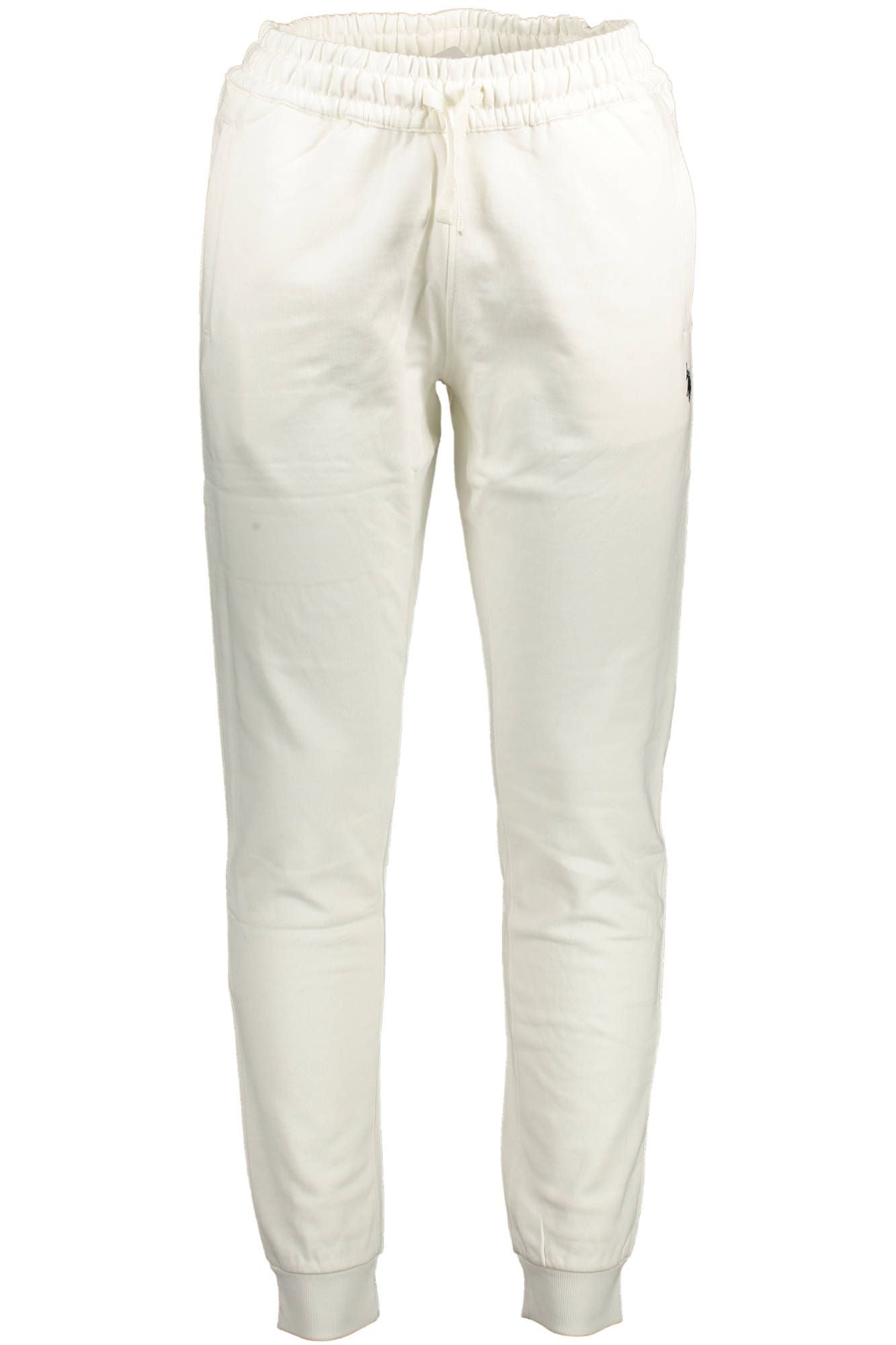 U.S. POLO ASSN. Chic White Cotton Sports Pants with Ankle Cuff