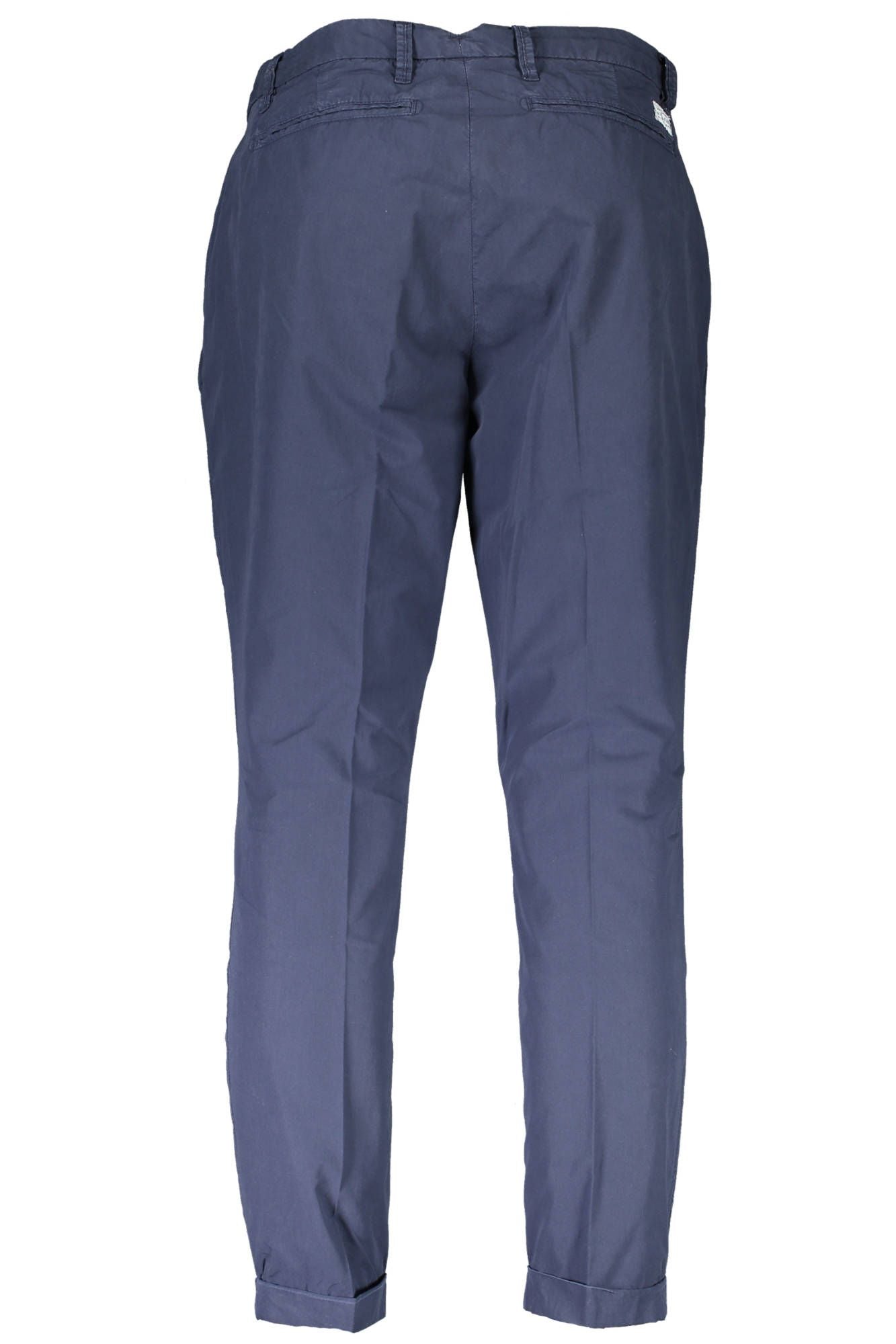 U.S. POLO ASSN. Chic Blue Cotton Trousers with Logo Detail