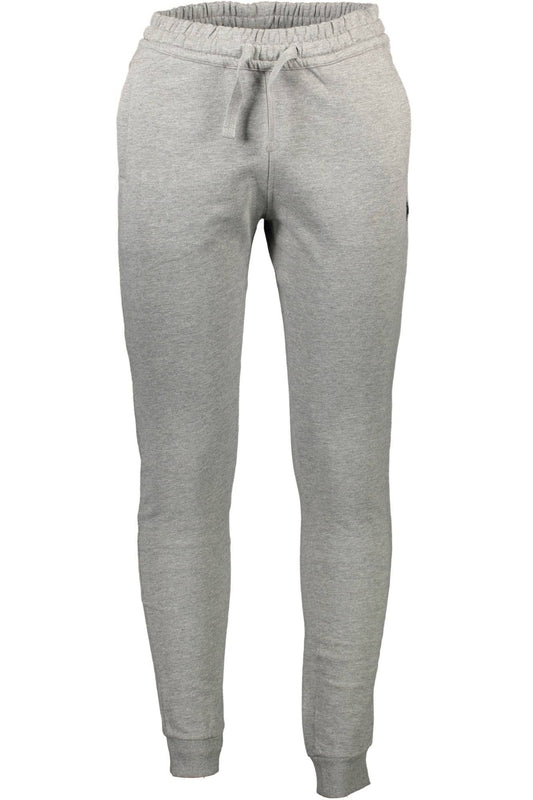 U.S. POLO ASSN. Chic Gray Sports Trousers with Embroidery Detail