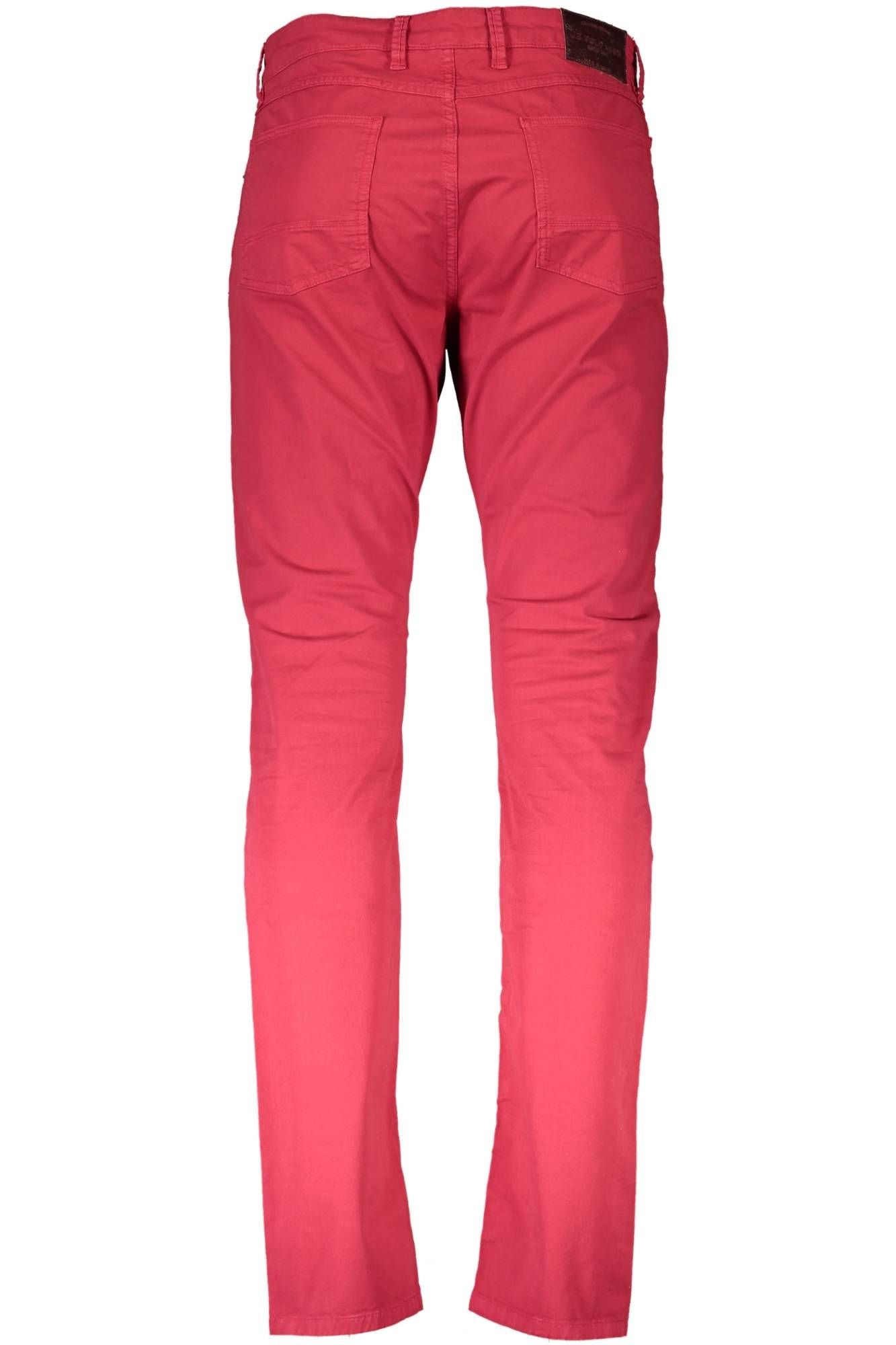 U.S. POLO ASSN. Chic Red Cotton Trousers with Logo Detail