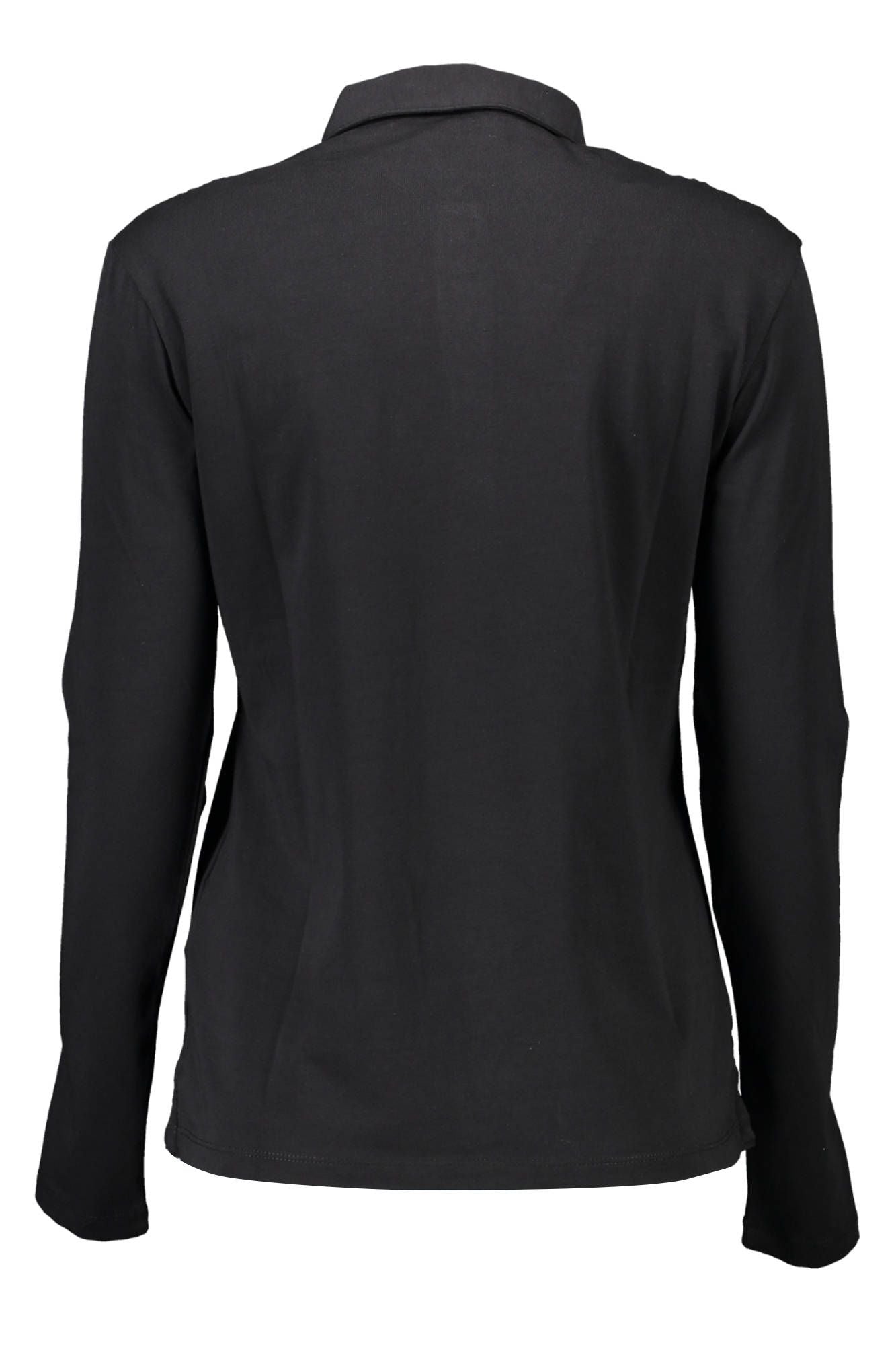 U.S. POLO ASSN. Chic Long-Sleeved Black Polo Shirt