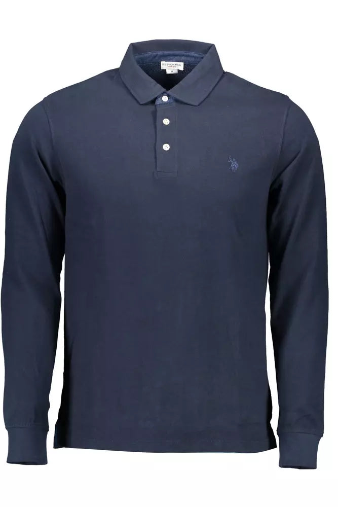 U.S. POLO ASSN. Elegant Long-Sleeved Polo with Elbow Patches