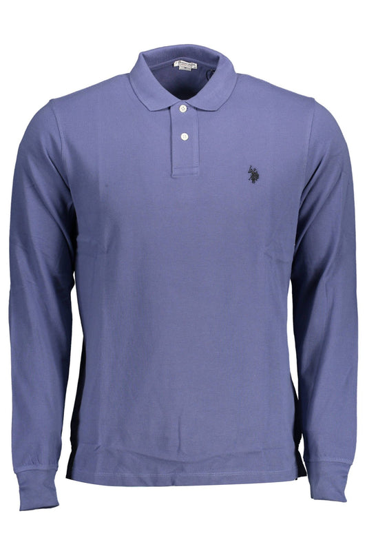 U.S. POLO ASSN. Classic Long-Sleeved Blue Polo Shirt