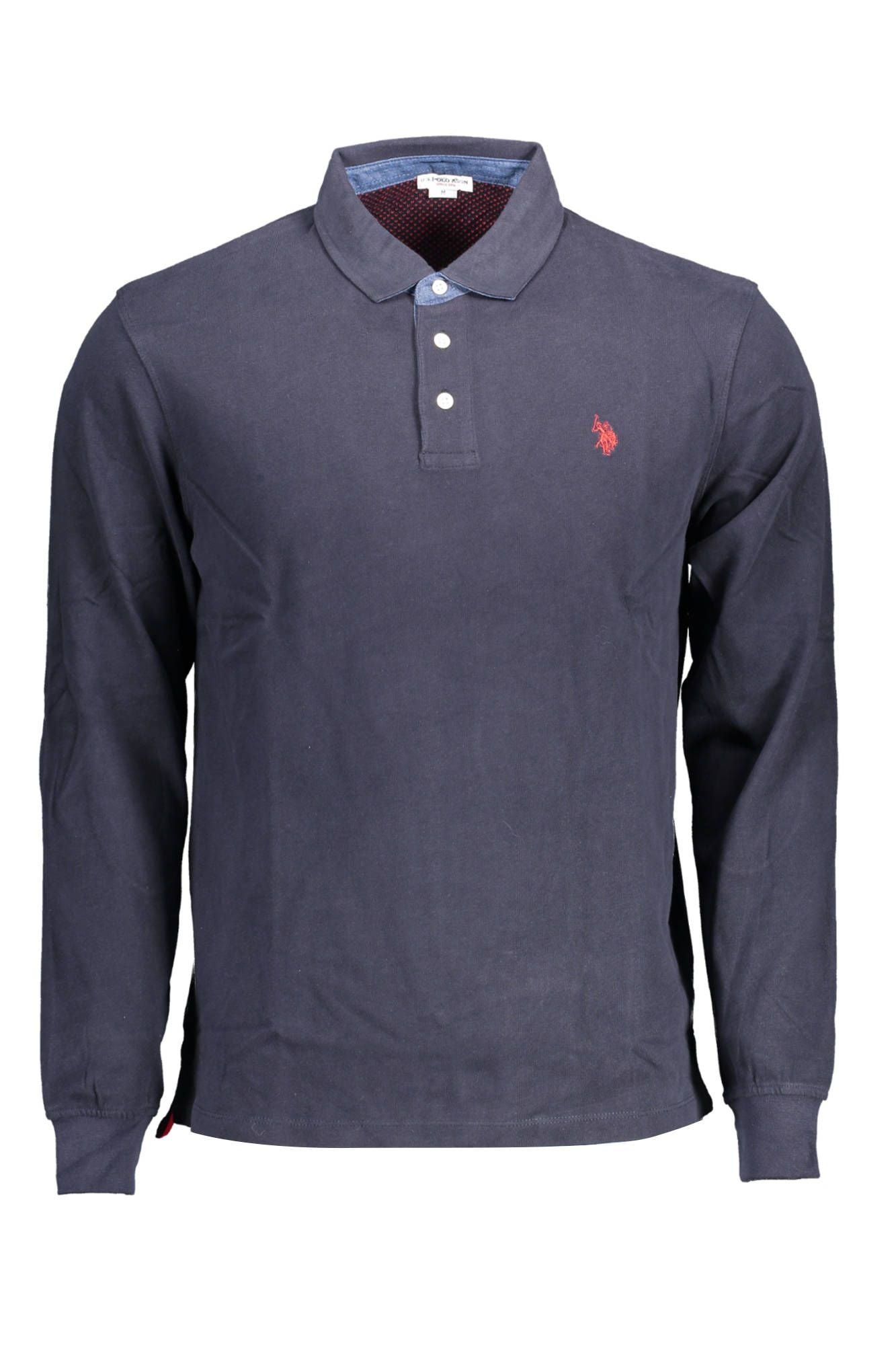 U.S. POLO ASSN. Elegant Long-Sleeve Polo with Contrasting Elbow Patches